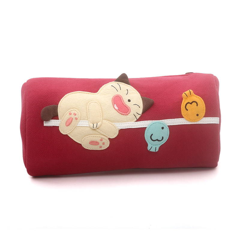 Kine猫卡通棉布笔袋化妆品收纳包