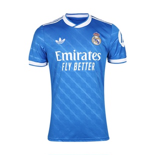 小李子:阿迪达斯25-26赛季皇马球迷版第二客场短袖比赛球衣JV5845