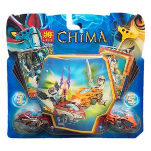 四大神兽气功传奇人仔合体机器人玩具狮回旋车益智拼插装积木乐高