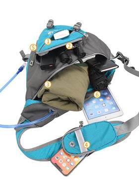 加大号骑行运动胸包登山徒步旅行