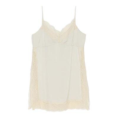 MOUSSY 2026夏季新品甜美风蕾丝拼接侧开叉吊带衫010JS330-3421