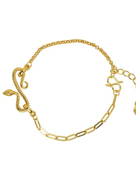 新中式越南沙金手饰简约设计感小灵蛇手链女小众百搭款首饰品