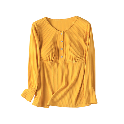 孕妇家居服可外出哺乳衣睡衣秋衣