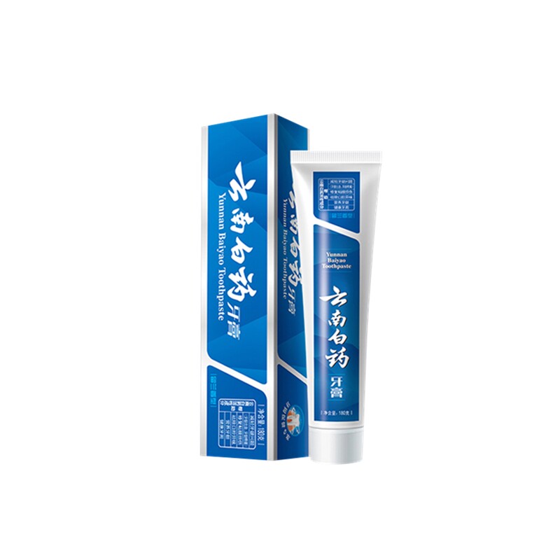 云南白药牙膏家庭装薄荷留兰美白清新口气去口臭正品包邮
