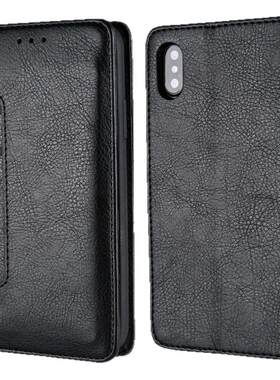适用iPhone X复古多功能插卡手机套翻盖支架钱包苹果XS Max保护套