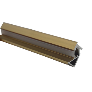 轻奢系列 铝合金嵌入式斜灯槽 衣帽间柜体背景层板暗藏LED灯带槽