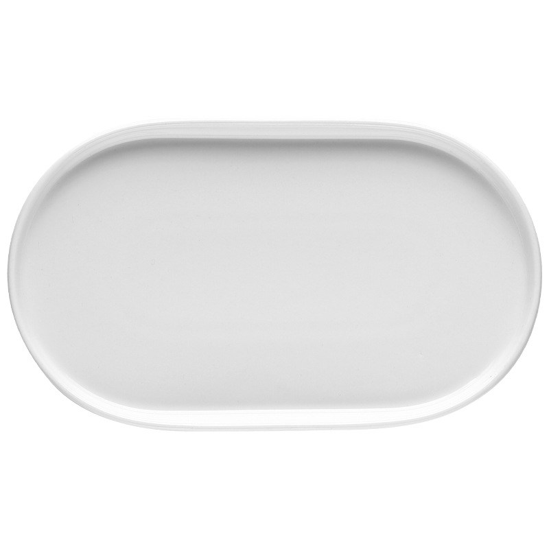 唯物生活 日式餐具椭圆小长盘高级感点心盘蒸鱼盘子菜盘陶瓷托盘