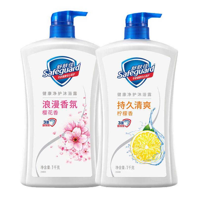 舒肤佳纯白沐浴露柠檬薄荷樱花香