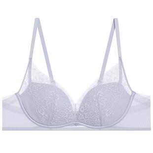 爱慕夏花影内衣女3/4无钢圈软支撑中厚模杯小胸聚拢文胸AM17A761