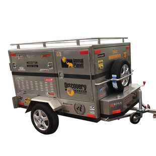 菲路德不锈钢小拖车行李拖运车宠物拖车不锈钢工具车