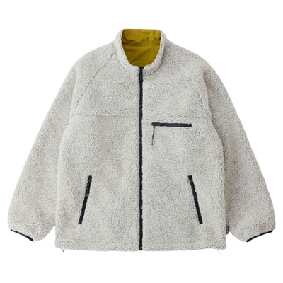 【季末折扣】GRAMICCI小野人男女仿羊羔绒尼龙两面穿外套上衣J014