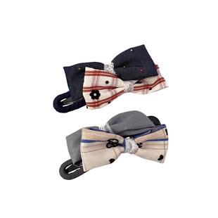 可爱撞色蝴蝶结发夹女后脑勺盘发鸭嘴夹大号抓夹2026新款高端头饰