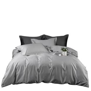 定做100S长绒棉四件套英国Kingsize被罩248加高床笠款queen纯全棉