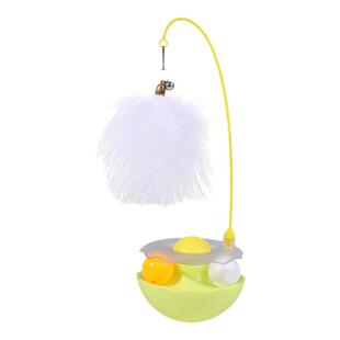 羽毛逗猫棒不倒翁猫玩具自动逗猫小猫咪自嗨解闷神器小猫咪玩具