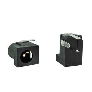 5个DC5.5*2.1直流电源插座母座DC-005耐高温焊接端子3脚直插9V12V