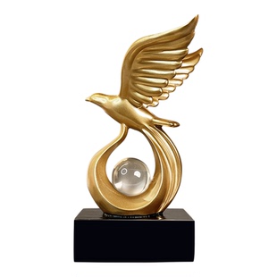 轻奢高档大展宏图摆件工艺品玄关酒柜电视柜办公室大鹏展翅装饰品