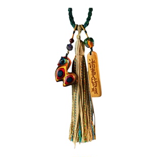 本命年国风马到成功汽车挂件车内吊饰2026新款高级装饰车载挂饰男