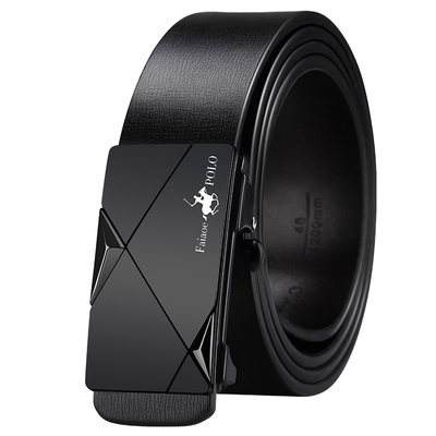 保罗皮带男士2025新款真皮无牙自动扣腰带纯牛皮内扣内穿式男裤带