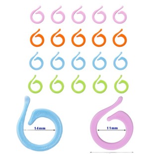 毛衣编织工具 彩色开口计数环包包 计数器 记号扣记行数环 逗号圈