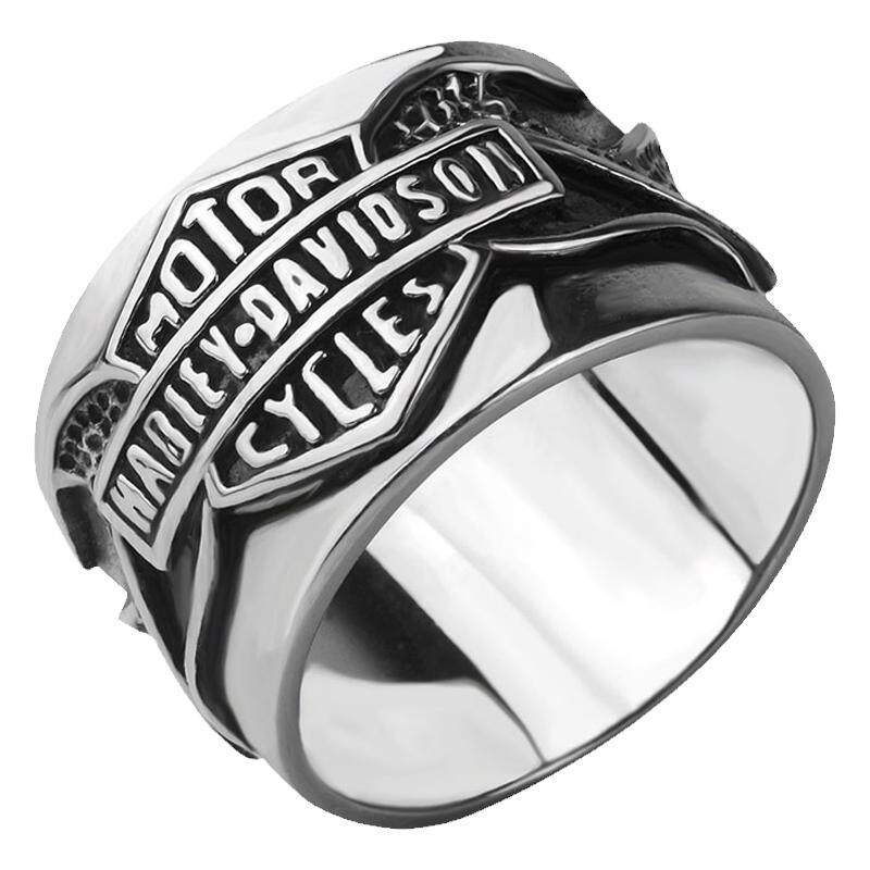 机车戒指男复古潮人钛钢j戒指霸气男士指环个性潮男嘻哈戒子