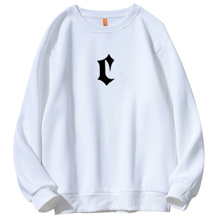 原创男款加绒保暖卫衣男士潮牌情侣休闲宽松圆领内搭潮流冬季上衣