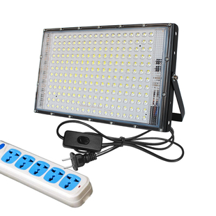 220v户外照明灯插电式带线投光灯夜市摆摊灯强光射灯招财防雨水