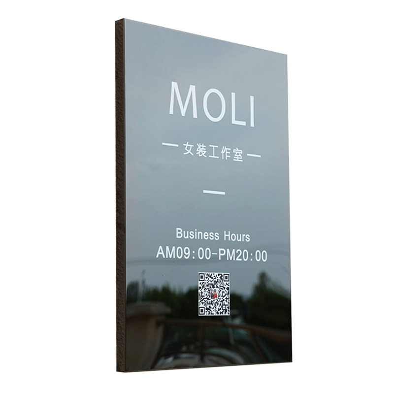 不锈钢镜面灯箱广告牌招牌定制女装店镂空牌匾门头广告牌展示牌