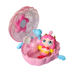 人鱼萌可的贝壳浴室 奇妙萌可魔法钥匙第4季神秘宝盒女孩公主玩具