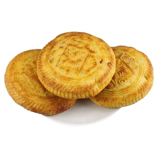 山西吕梁空心月饼传统手工红糖胡麻油脆皮老式正宗中秋糕点心散装