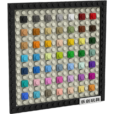乐高3024小颗粒1x1积木墙像素画