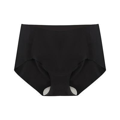 夏季超薄裸感面膜冰丝无痕内裤女中腰透气速干蜜桃臀女士三角内裤