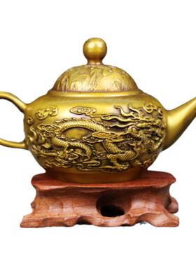 黄铜龙凤壶水滴壶铜壶纯铜仿古