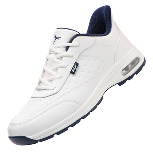 【闪穿系列】红蜻蜓男鞋秋冬白色鞋子休闲增高运动鞋男防水旅游鞋