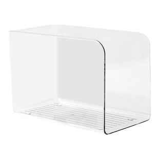 书立文件架亚克力桌面透明书架立架固定书本书夹桌面收纳盒置物架