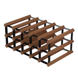 红酒酒架摆件轻奢高档家用实木酒柜酒瓶置物架格子托架红酒瓶架子