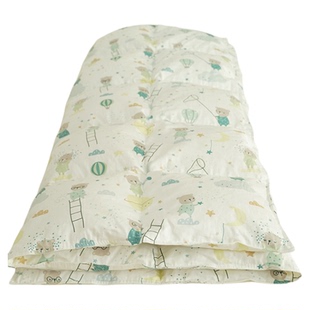 羽亲儿童羽绒被芯可水洗95白鹅绒A类婴幼儿园午睡毯亲肤全棉家纺