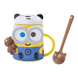 环球影业小黄人新款熊猫马克杯陶瓷杯饮水杯咖啡杯