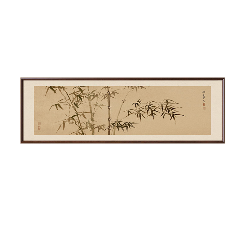 【宋氏美学】竹报平安实木装饰画