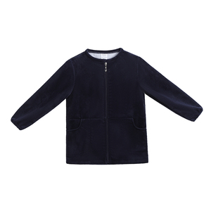 秋冬新款加绒水晶超柔画画罩衣