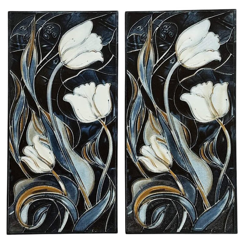 法式复古珐琅花砖150x300背景砖