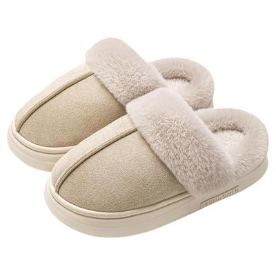 名创优品高级居家厚实保暖棉拖鞋
