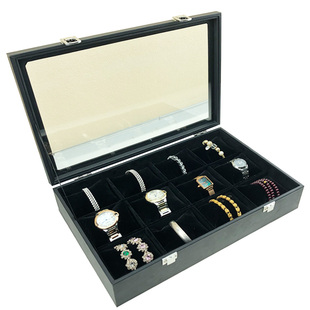 粤星泰手表珠宝收纳盒木质首饰手串收集展示木盒简约表箱高档项链