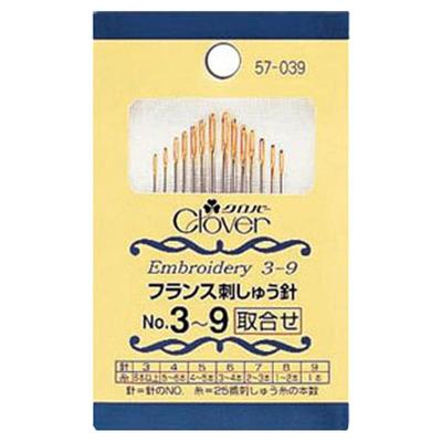 特价 日本进口clover可乐工具 法国刺绣专用针组  57-039/036/009