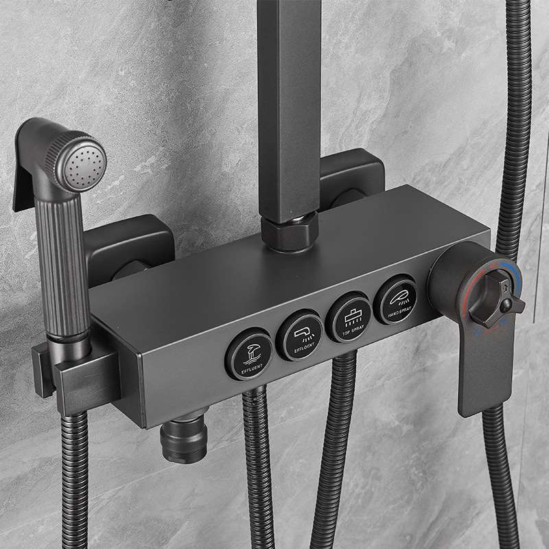 不锈钢恒温混水阀洗澡冷热水配件淋浴主体花开关洒通用浴室龙头