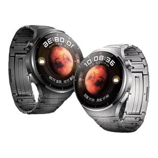 适用华为Watch4pro表带火星钛真工字同款钛金属4代智能手表木星棕4pro专用一体腕带太空探索版男蔚蓝地球腕带