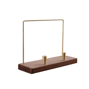 黑胶唱片架 黄铜实木 展示支架LP黑胶柜CD架垂直收纳整理桌面架子