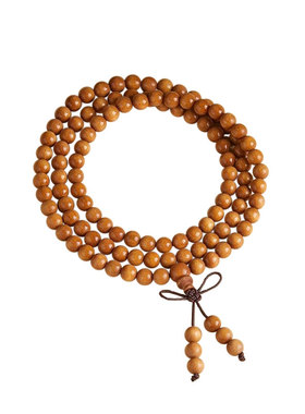 【已祝福】普陀山老桃木佛珠手串