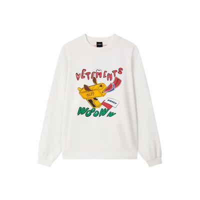 VETEMENTS情侣同款印花套头卫衣