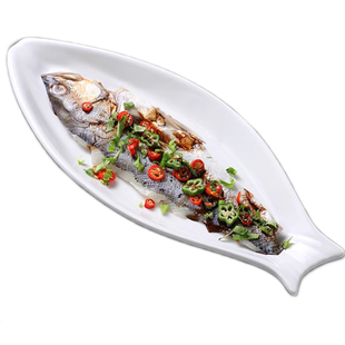 酒店专用菜盘餐厅不规则陶瓷盘子鱼盘冷菜盘饭店凉菜专用盘
