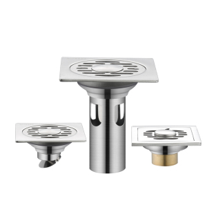 304不锈钢地漏卫生间洗衣机阳台防臭器浴室厕所下水道方形地漏盖